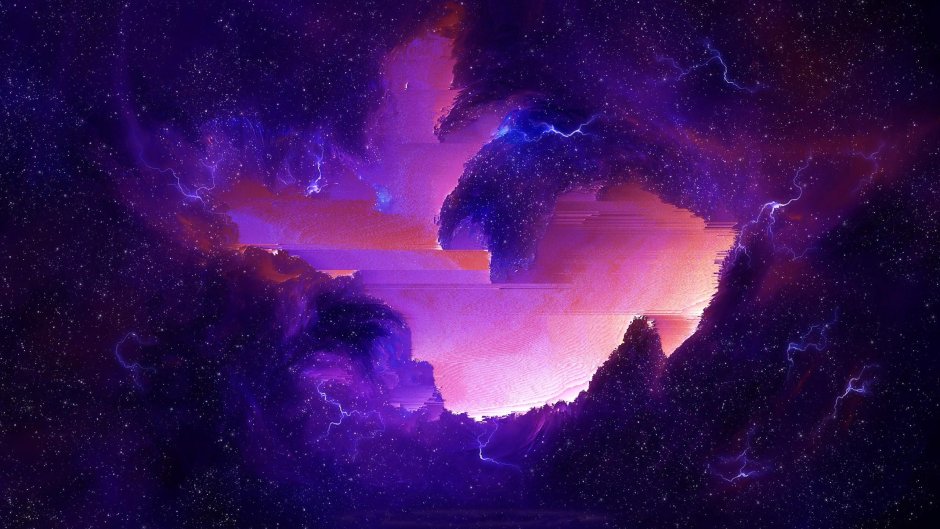 Фиолетовый космос 4к