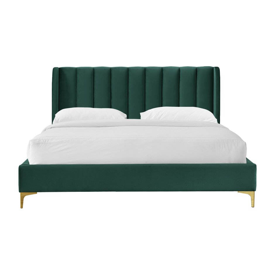 Кровать зеленая