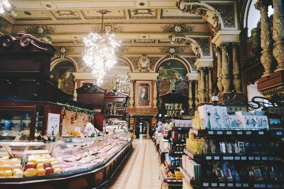 Елисеевский магазин в Москве СССР