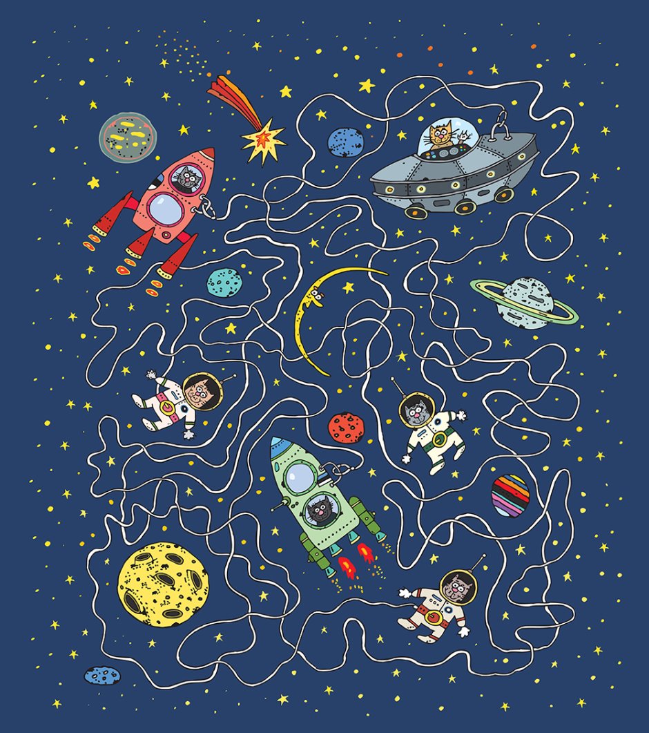 Подложка космос для детей