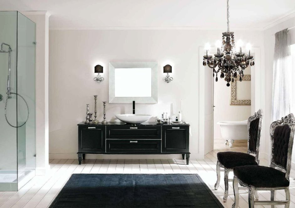 Мебель для ванной в классическом стиле