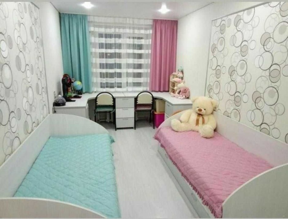 Комната 15 кв м для двоих детей разнополых детей