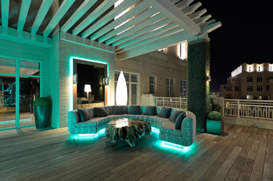 Новогоднее освещение домов