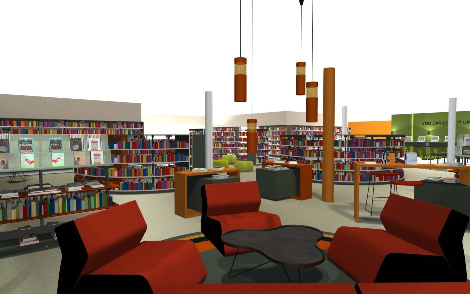Зонирование пространства библиотеки