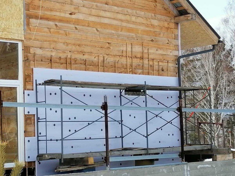 Утепление деревянного дома пеноплексом