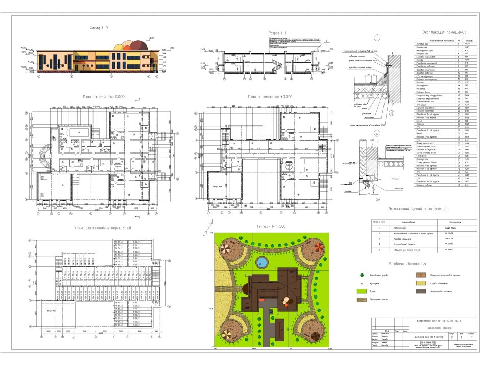 Архитектурный проект детского сада