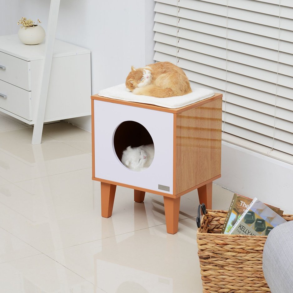 Домик для кошки из фанеры