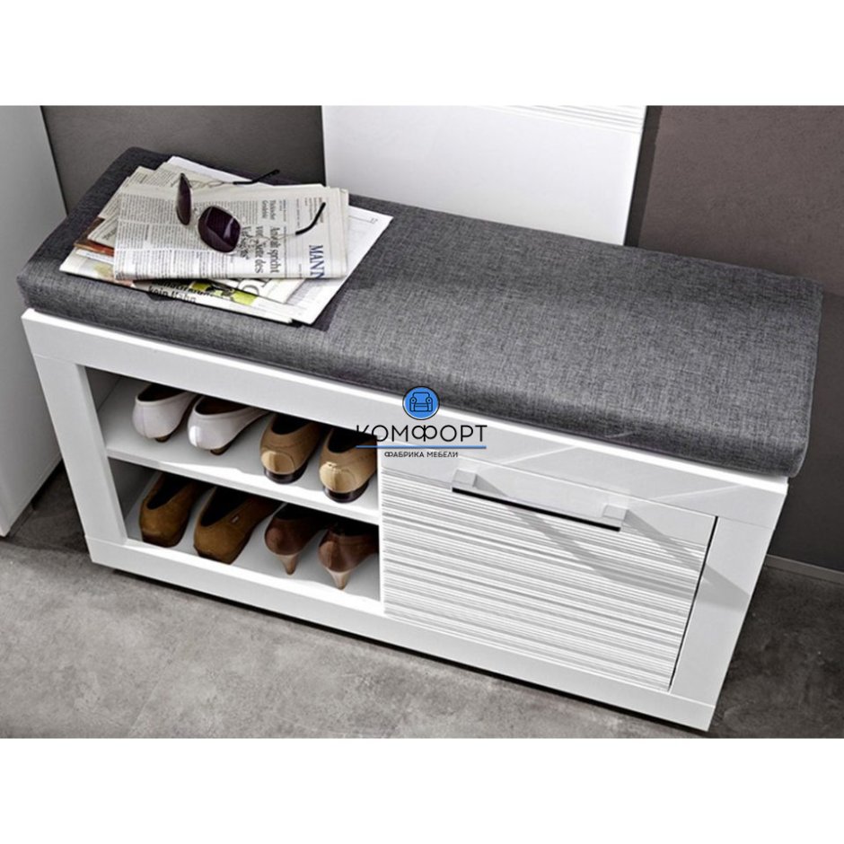 Обувница икеа белая ХЕМНЭС