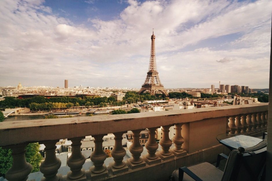 Париж вид с балкона