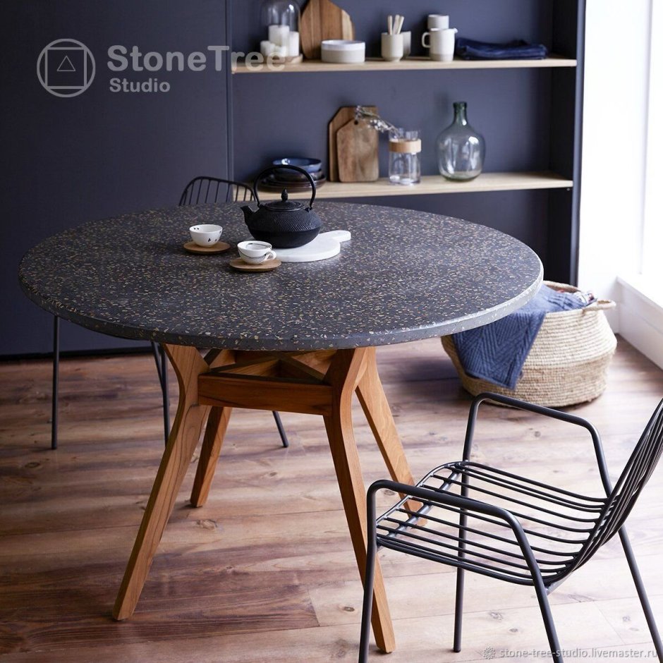 Metallic Anthracite Table