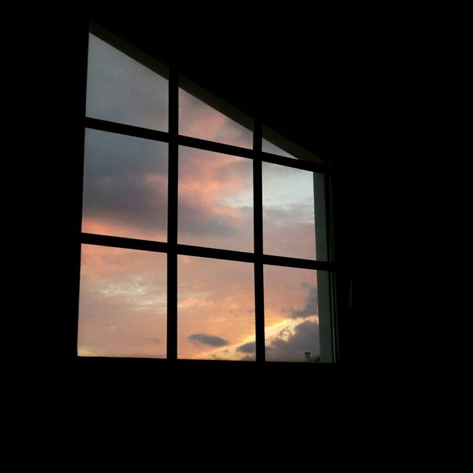 Закат в окне Эстетика