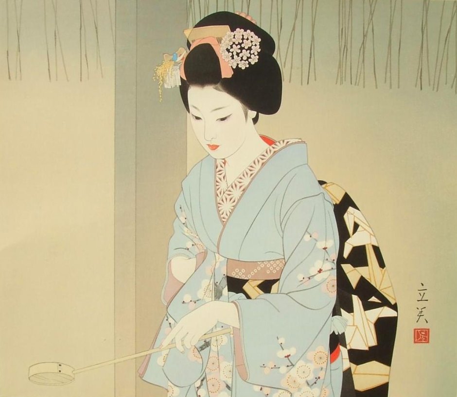 Художник Shimura Tatsumi (1907-80)