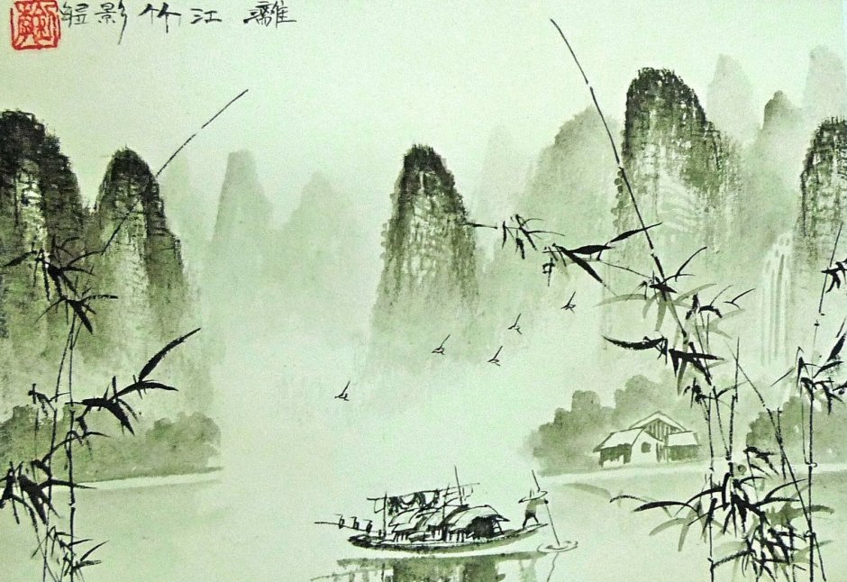Картина китайского художника Ляо Сонгтана