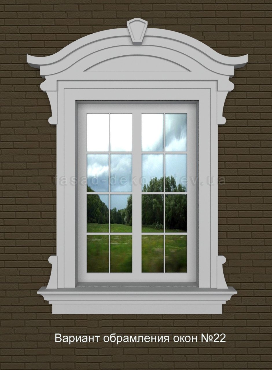 Фасадные наличники на окна из пенопласта