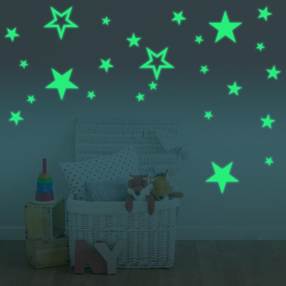 Светящиеся звезды в детскую комнату