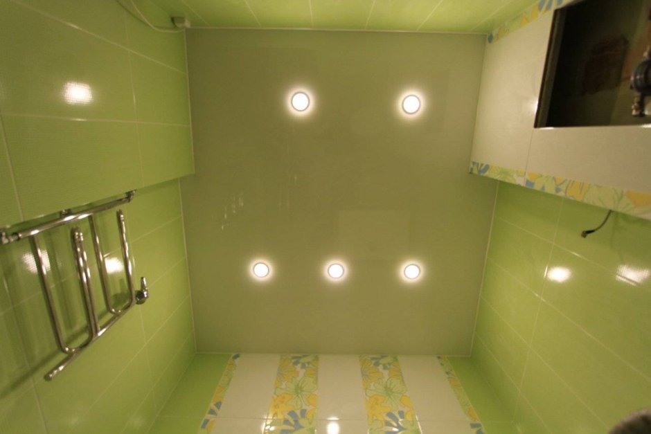 Точечные светильники в ванную комнату
