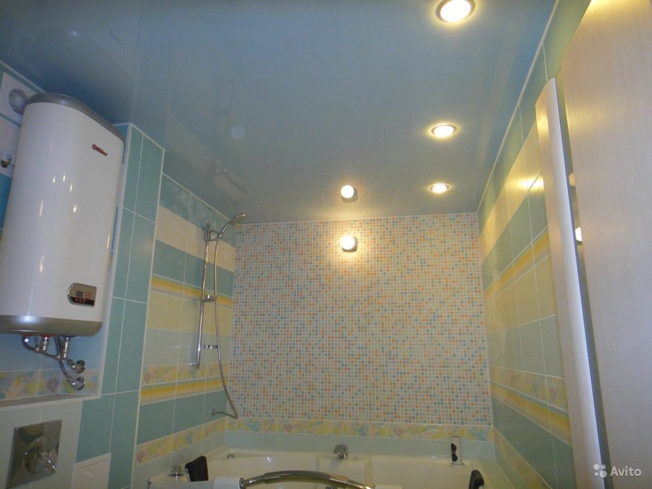 Размещение точечных светильников в ванной