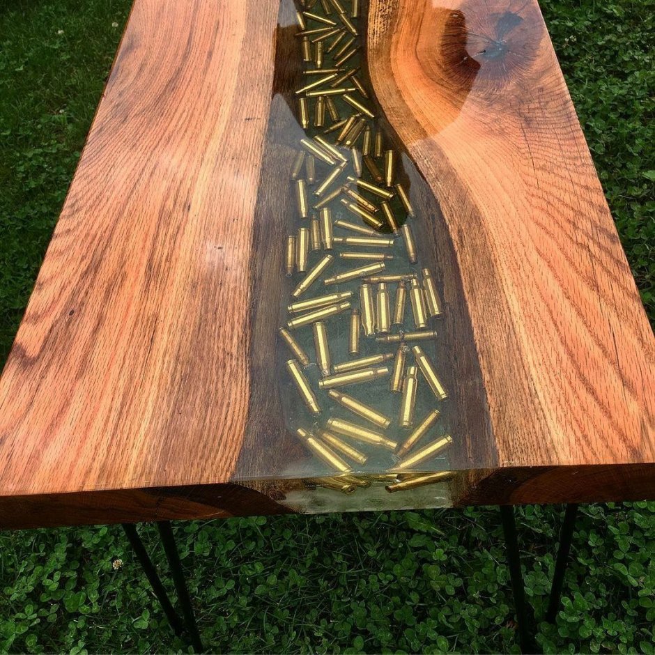 деревянный стол эпоксидная смола