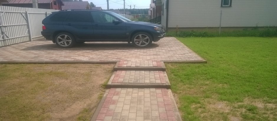 Заезды из тротуарной плитки