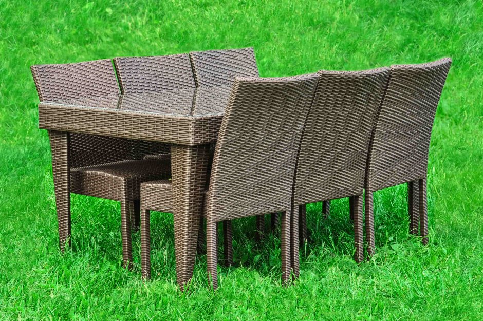 Садовое кресло, искусственный ротанг (пластик), 73х70х79 см