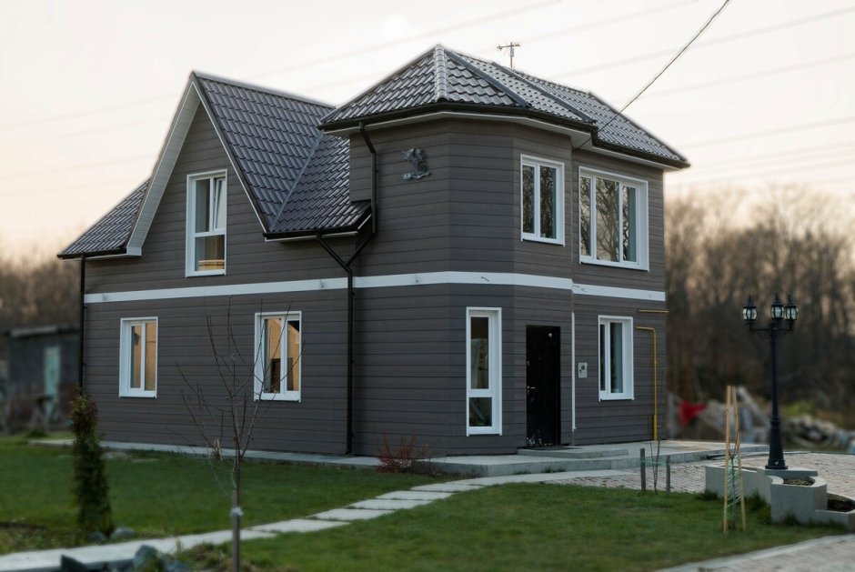 Фасад дома в скандинавском стиле