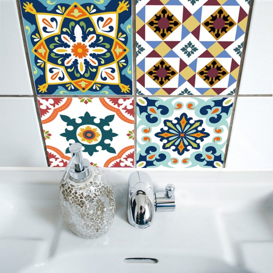 Самоклеящаяся мозаика для ванной