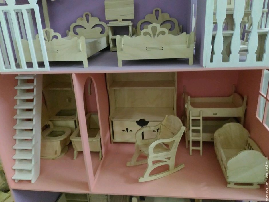 Мебель для кукол Барби из фанеры