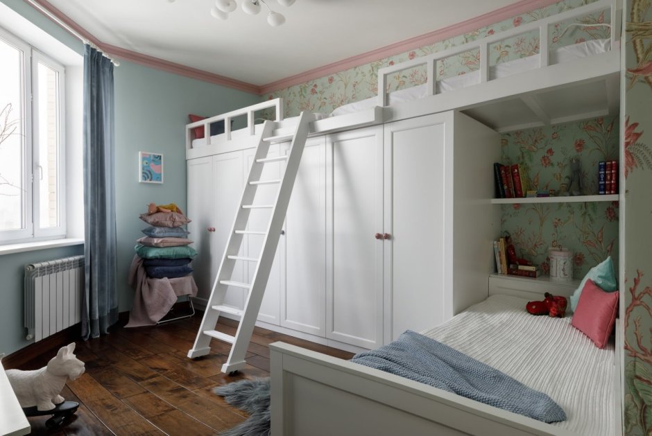 Кровать для двух детей в маленькую комнату