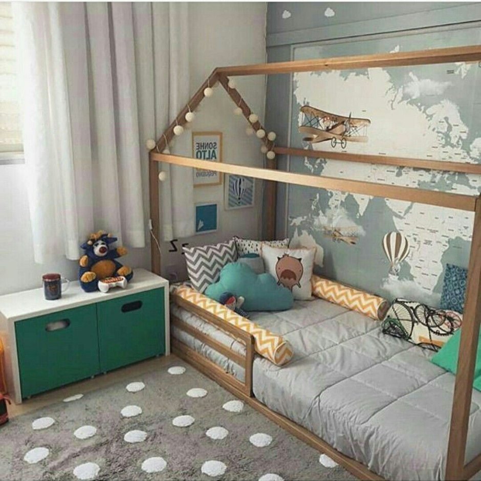 Кроватка домик Монтессори