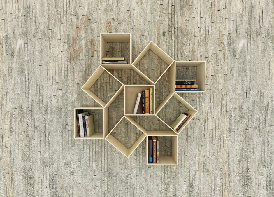 Креативные книжные полки