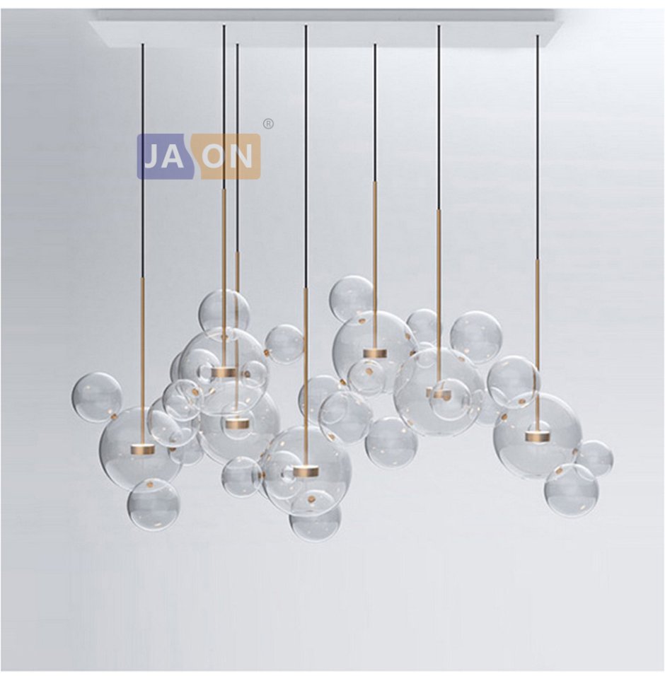 Люстра Giopato & Coombes Bolle Linear Chandelier 14 Bubble