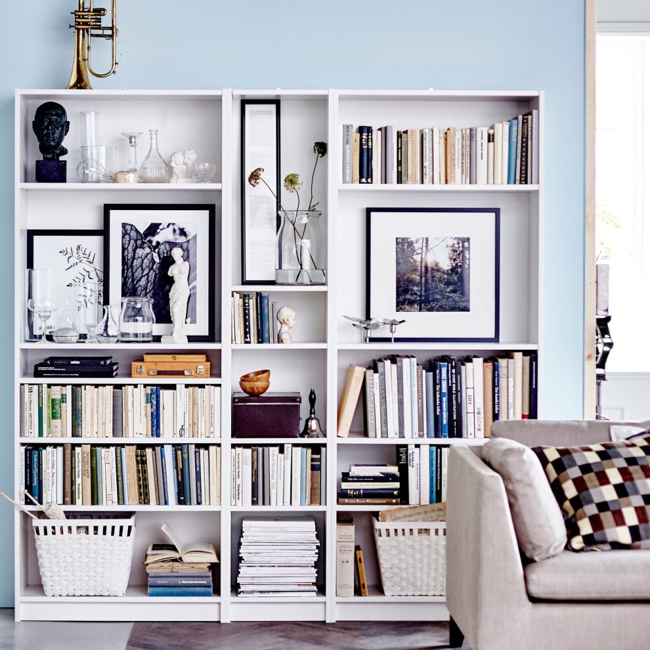 Красивые книжные стеллажи
