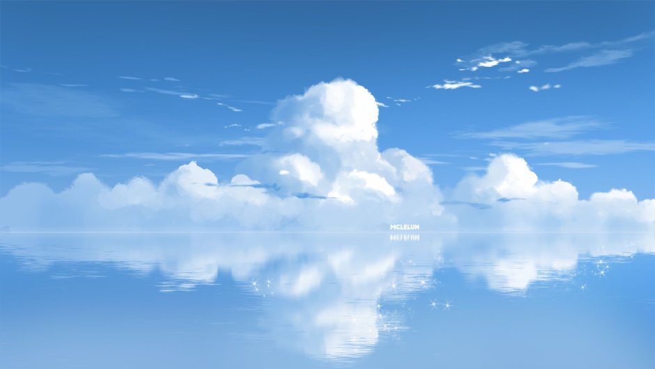 Небо облака вода