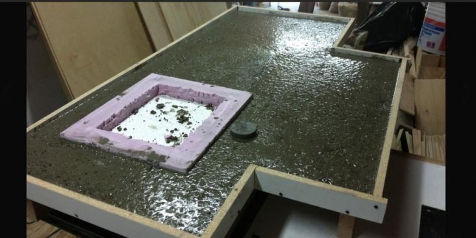 Бетонная столешница