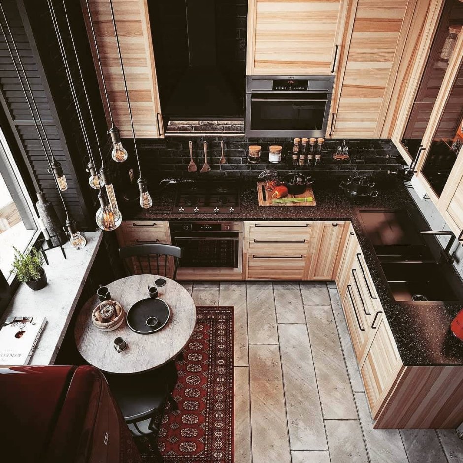 Кухня лофт 10 м 2