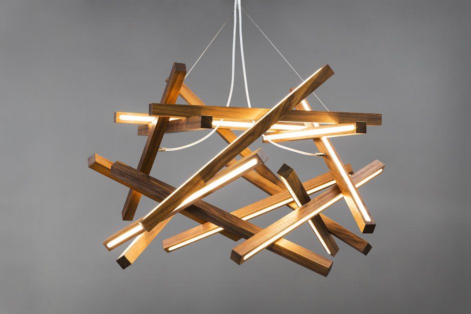 Wood Chandelier