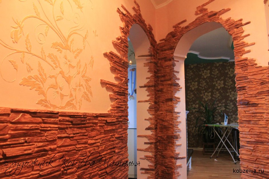 Декоративная отделка арки