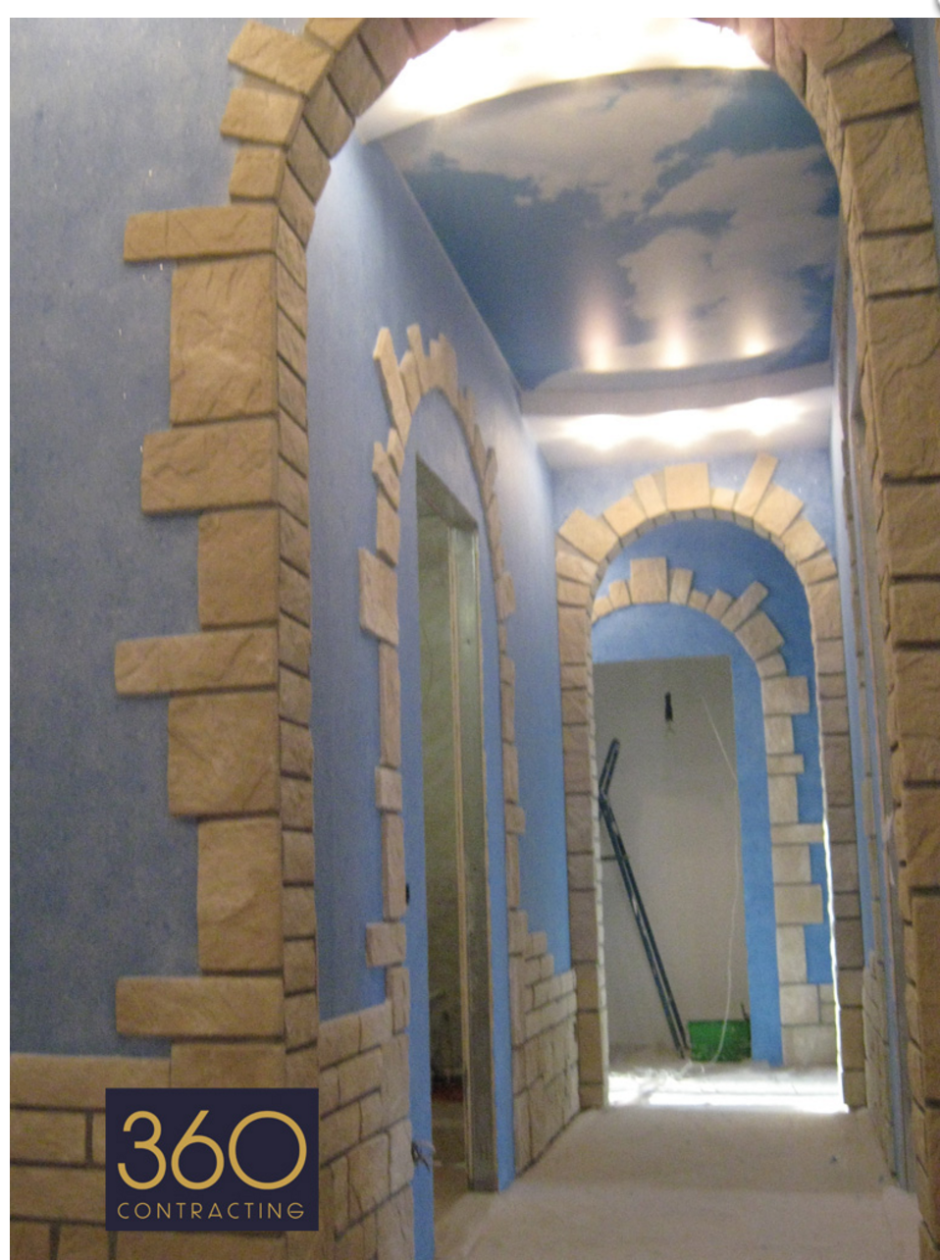 Декоративная отделка арки