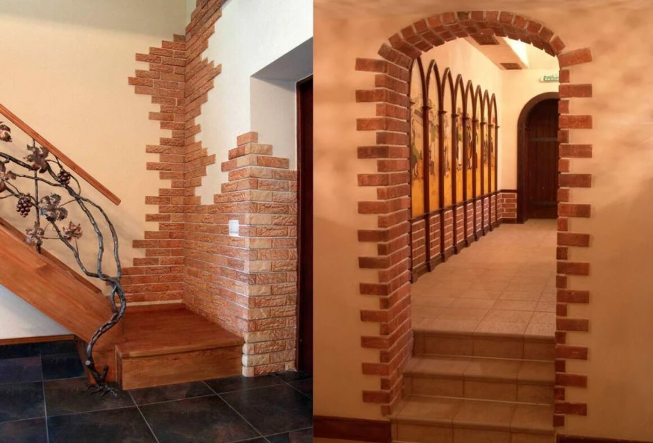 Отделка декоративным кирпичом