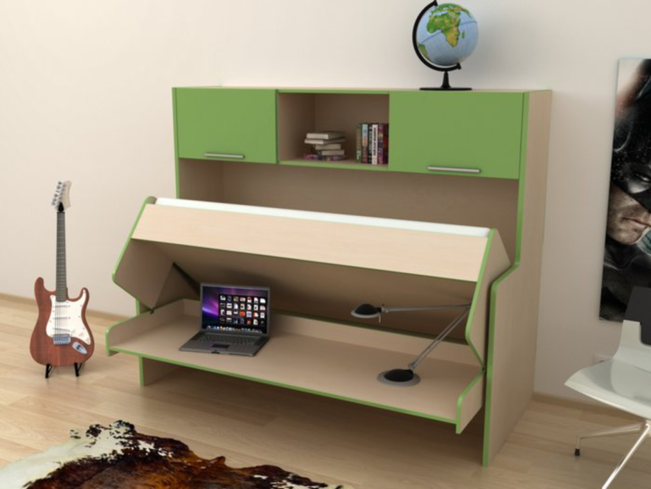 Стол-кровать-трансформер для малогабаритной квартиры для школьника