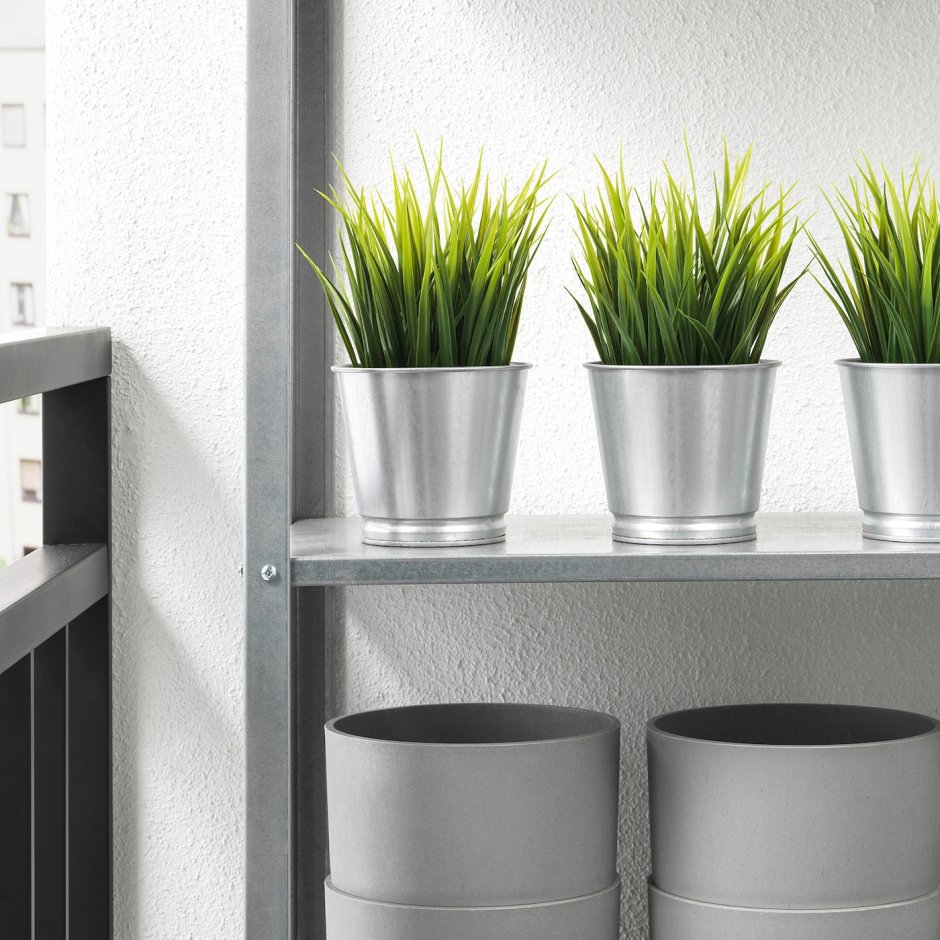 Кашпо серое ikea ikea