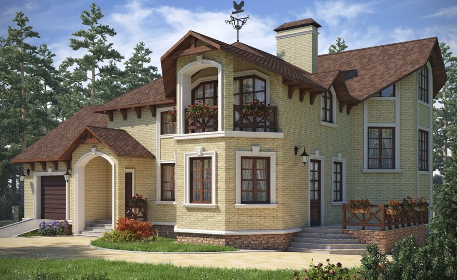 Фальш мансарда фасад