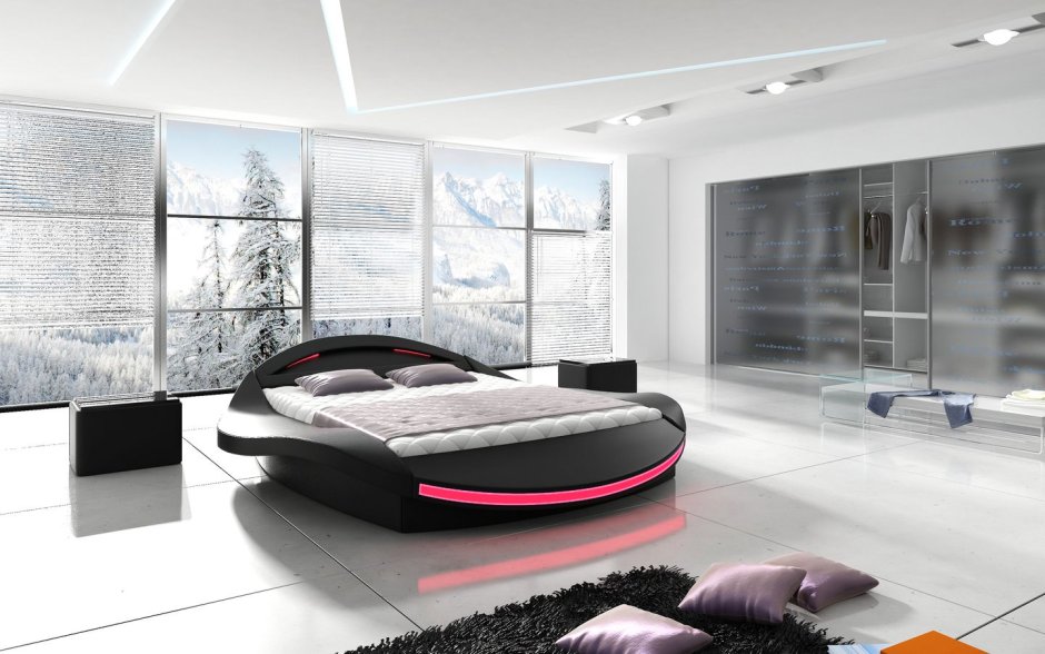 Кровать двуспальная Hi Tech Modern