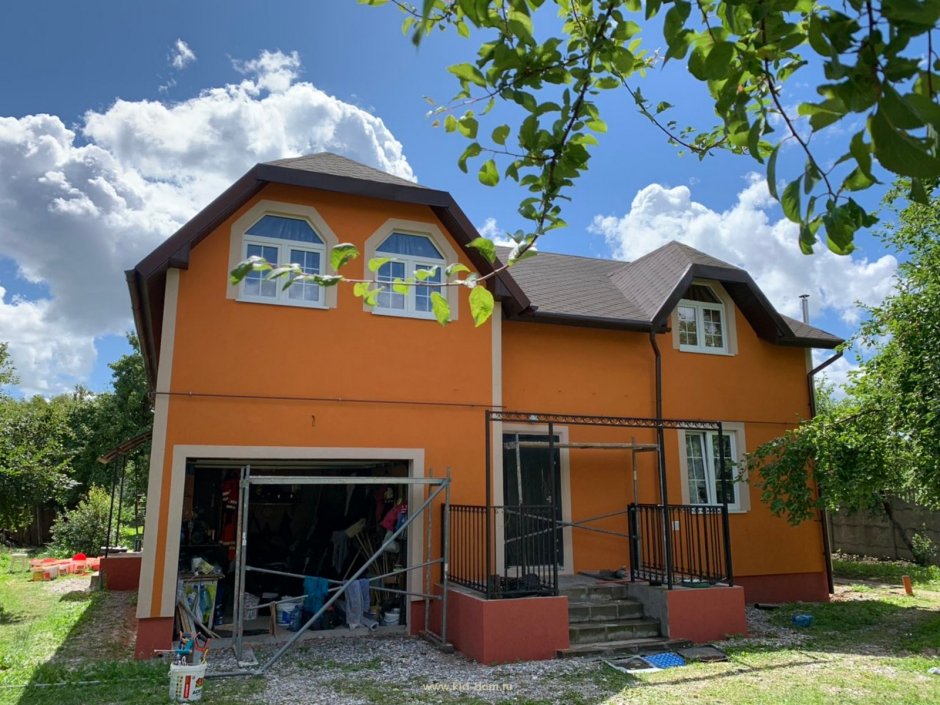 Фасад частного дома СИП-плиты