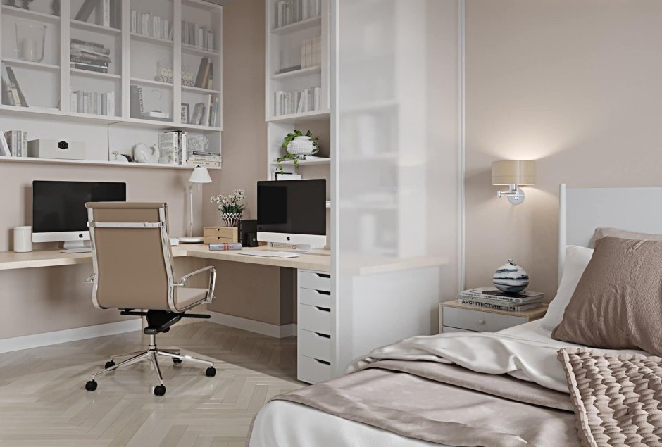 Спальня с робочим место