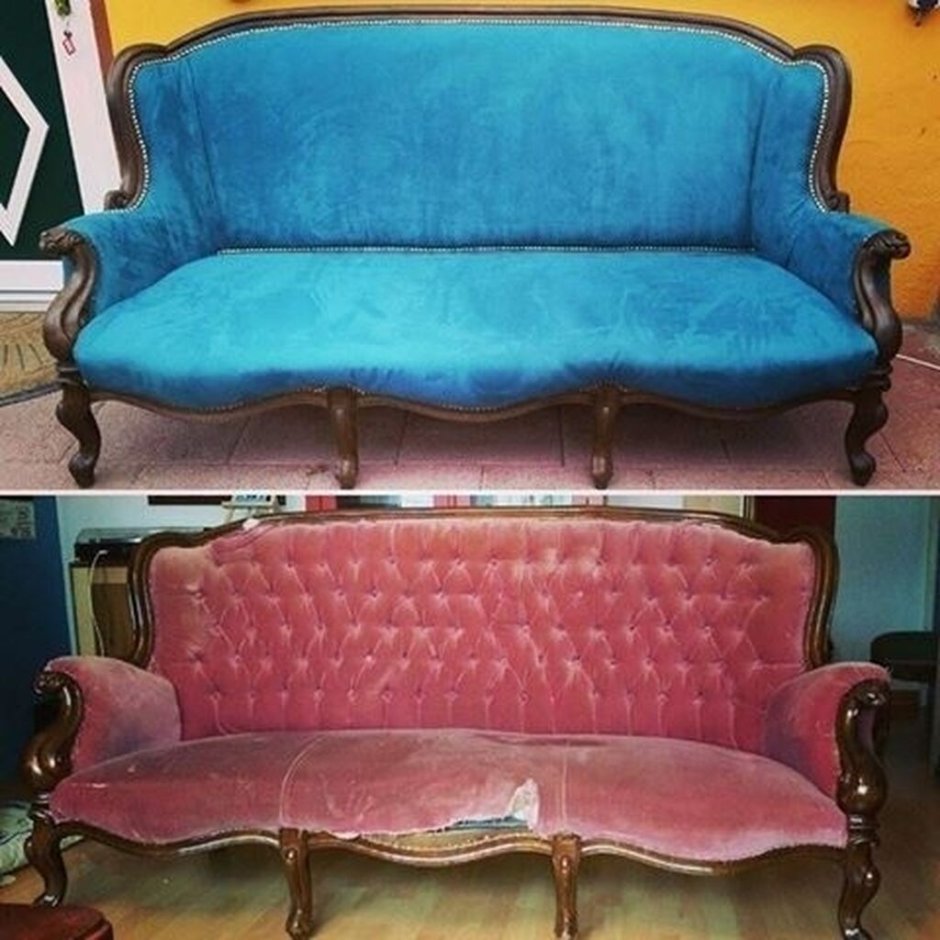 Реставрация ретро дивана