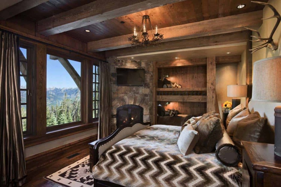 Rustic Wood Decor спальня