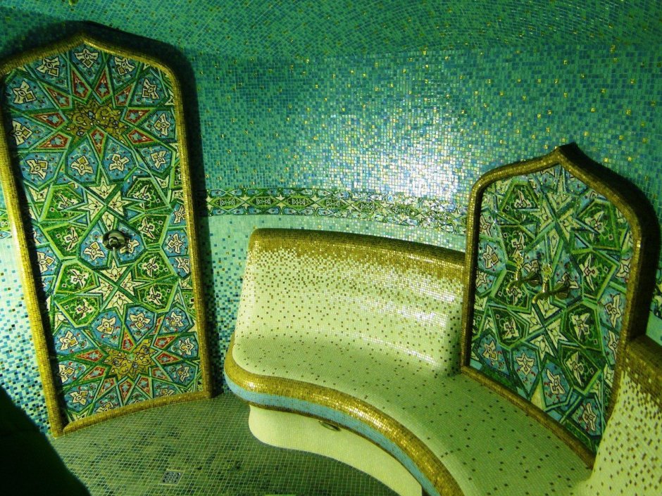 Зеленая мозаика хамам
