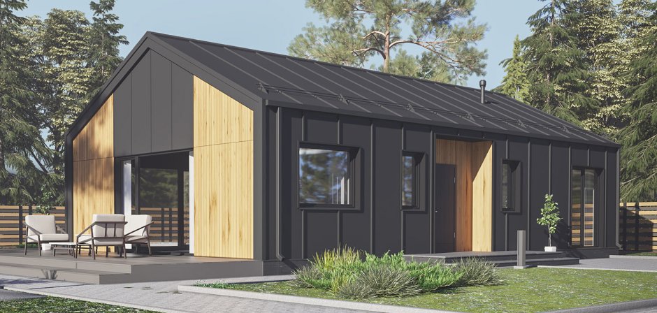 Проект барнхаус m 65 м2