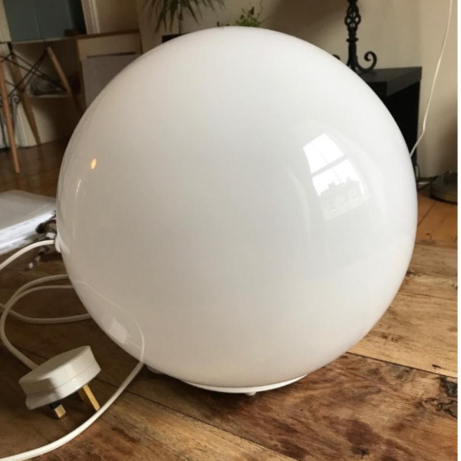 Торшер Solis Globe Hourglass Brass Floor Lamp
